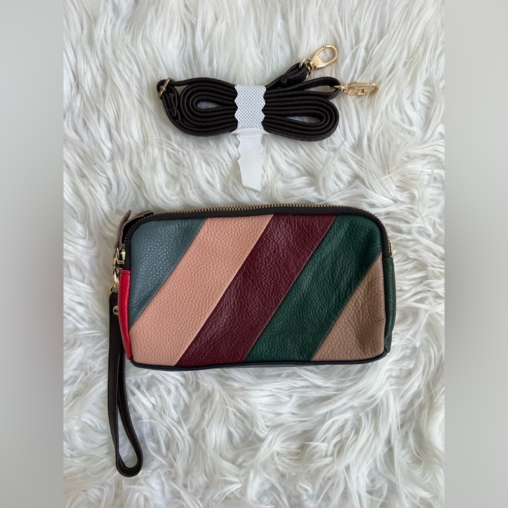 Multi Stripe Crossbody Purse